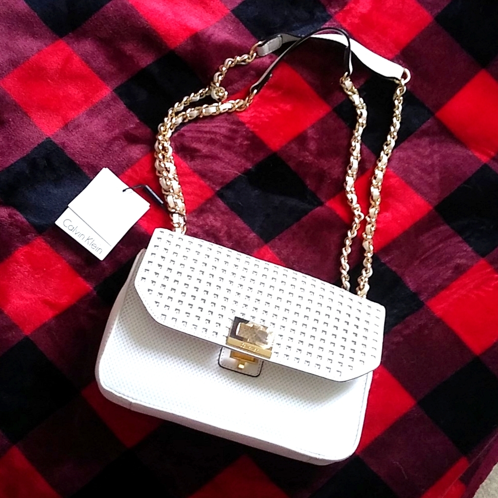 Calvin klein white handbag